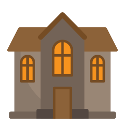 Haunted house icon