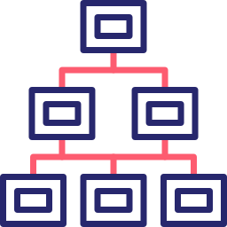 struktura hierarchiczna ikona