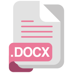 Docx file format icon