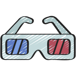 3d glasses icon