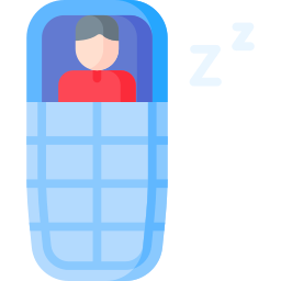 Sleeping bag icon