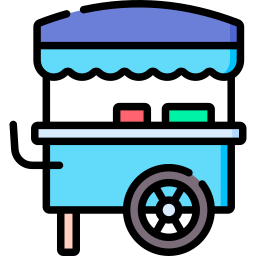 Food stand icon