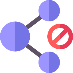 ne partagez pas Icône