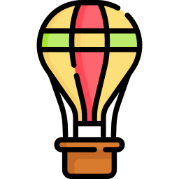 Hot air balloon icon