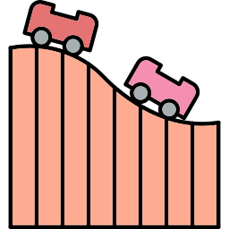 montagnes russes Icône