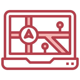 geographisches positionierungs system icon