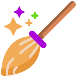 Magic broom icon