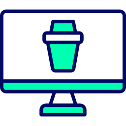 Trash bin icon