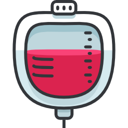 Blood transfusion icon