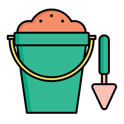 Sand bucket icon