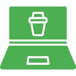 Trash bin icon