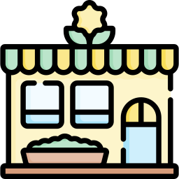 Flower shop icon