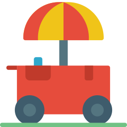 Food cart icon