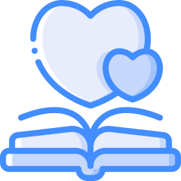 livros de amor Ícone