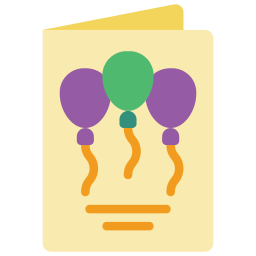 Birthday card icon