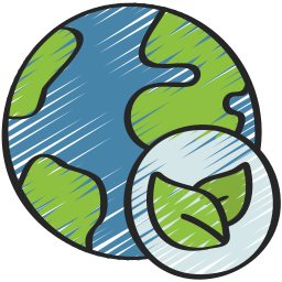 Green earth icon