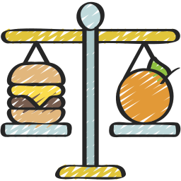 Balanced diet icon