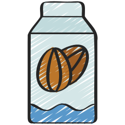 Almond milk icon