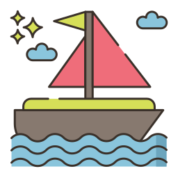 Sailing boat icon