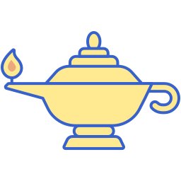 Oil lamp icon