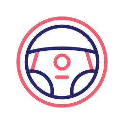 Steering wheel icon