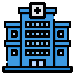 Hospital building icon