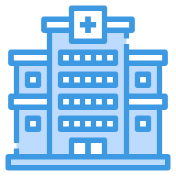 Hospital building icon