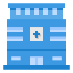 Hospital building icon