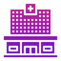 Hospital building icon