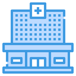 Hospital building icon