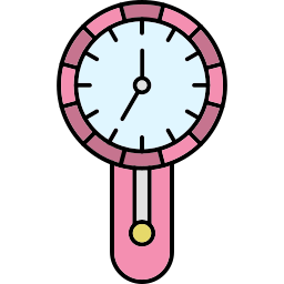 Vintage clock icon