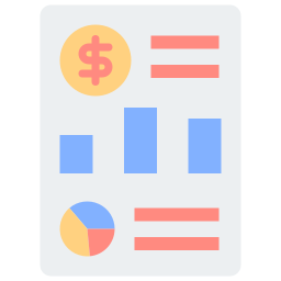 Financial database icon