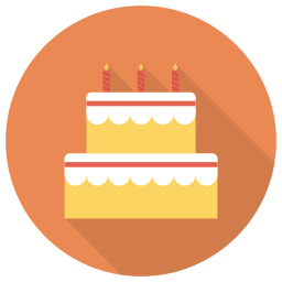 Birthday cake icon