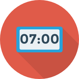 Digital clock icon