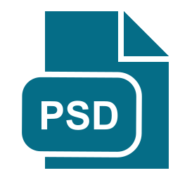 extension psd Icône