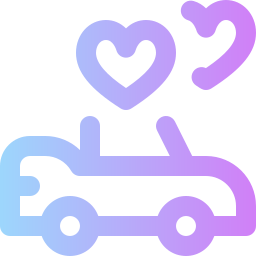 Wedding car icon