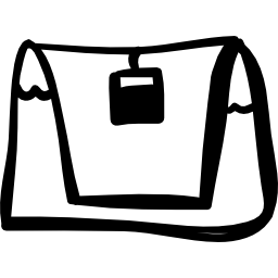 Bag hand drawn outline icon