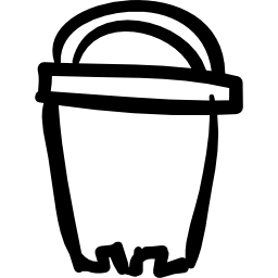 おもちゃのビーチ キューブの手描きの輪郭 icon