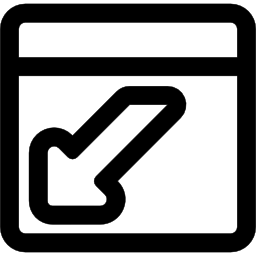 umriss der login-webschaltfläche icon