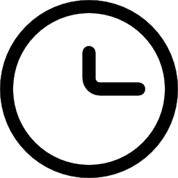 kreisförmiger umriss der uhr icon