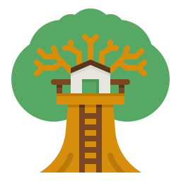 Tree house icon