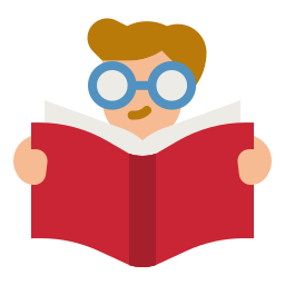 Reading book icon