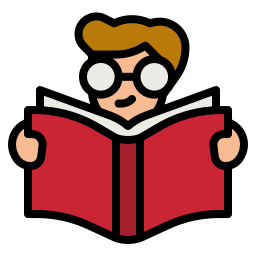 Reading book icon