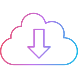 Cloud download icon