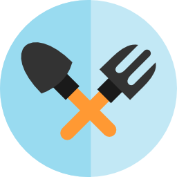 Gardening tools icon