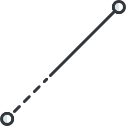 segment de ligne Icône