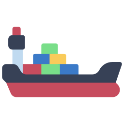 Cargo ship icon