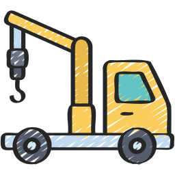 Crane truck icon