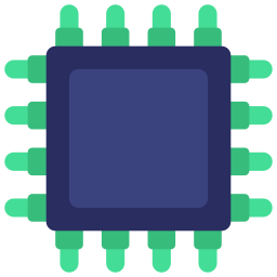 Computer chip icon