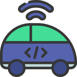 Autonomous car icon